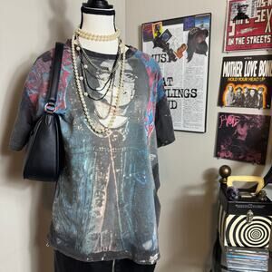 John Lennon Yoko Ono Mosquitohead Vintage T-Shirt (Hanes Tag)